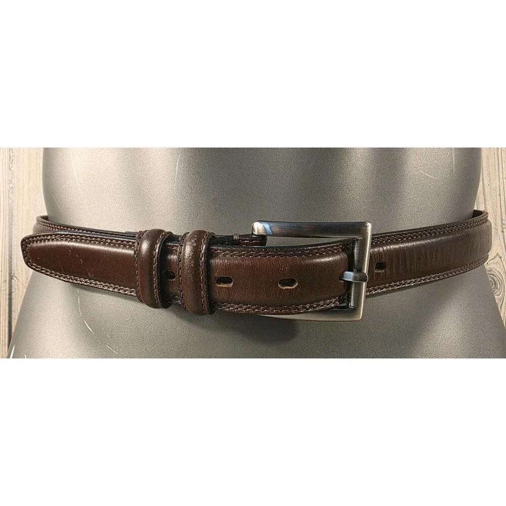 Axcess Leather Belt Mens Size 36 Argentina Brown